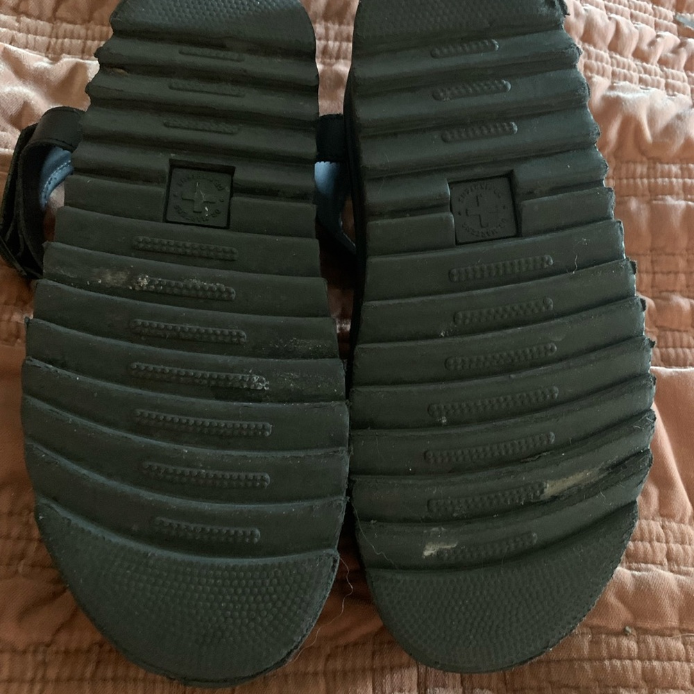Dr. Martens Black Sandals with Yellow Stitching - Picture 5 of 5